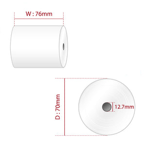 Kitchen Printer Rolls 76 x 70 mm 1 Ply Roll Box of 20