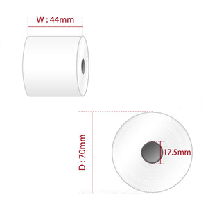 Kitchen Printer Rolls 44 x 70 mm 1 Ply Roll - Box of 20