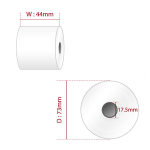 Thermal Receipt Rolls 44 x 73.4 mm Roll - Box of 20