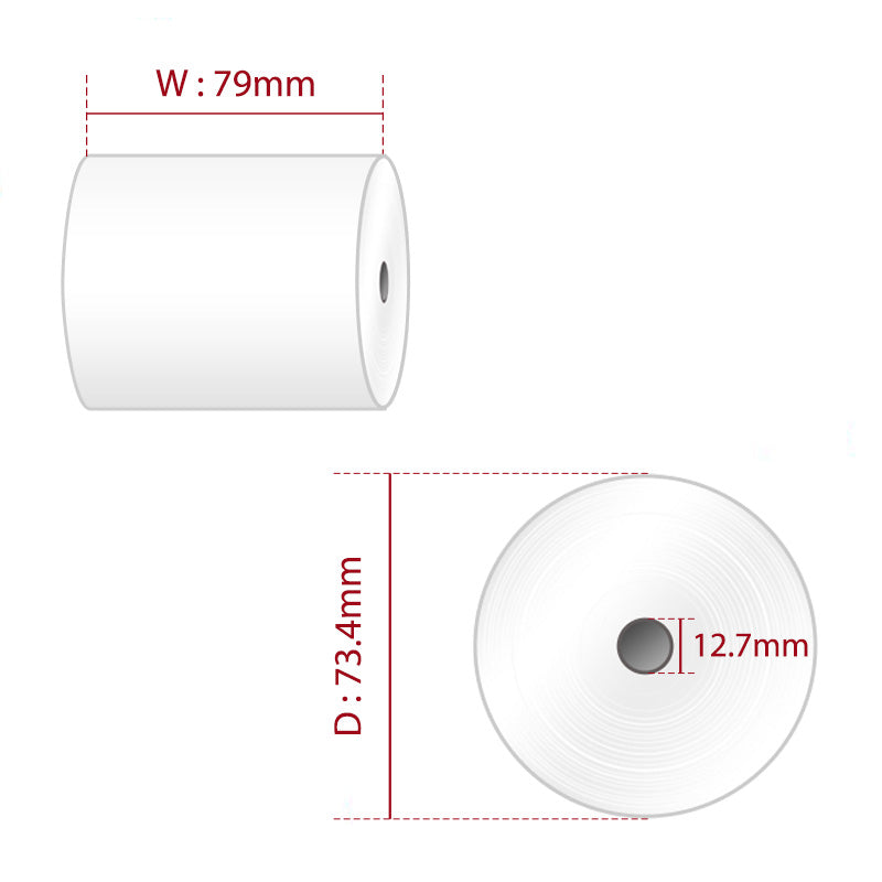 Thermal Receipt Rolls 79 x 73.4 mm Roll - Box of 20