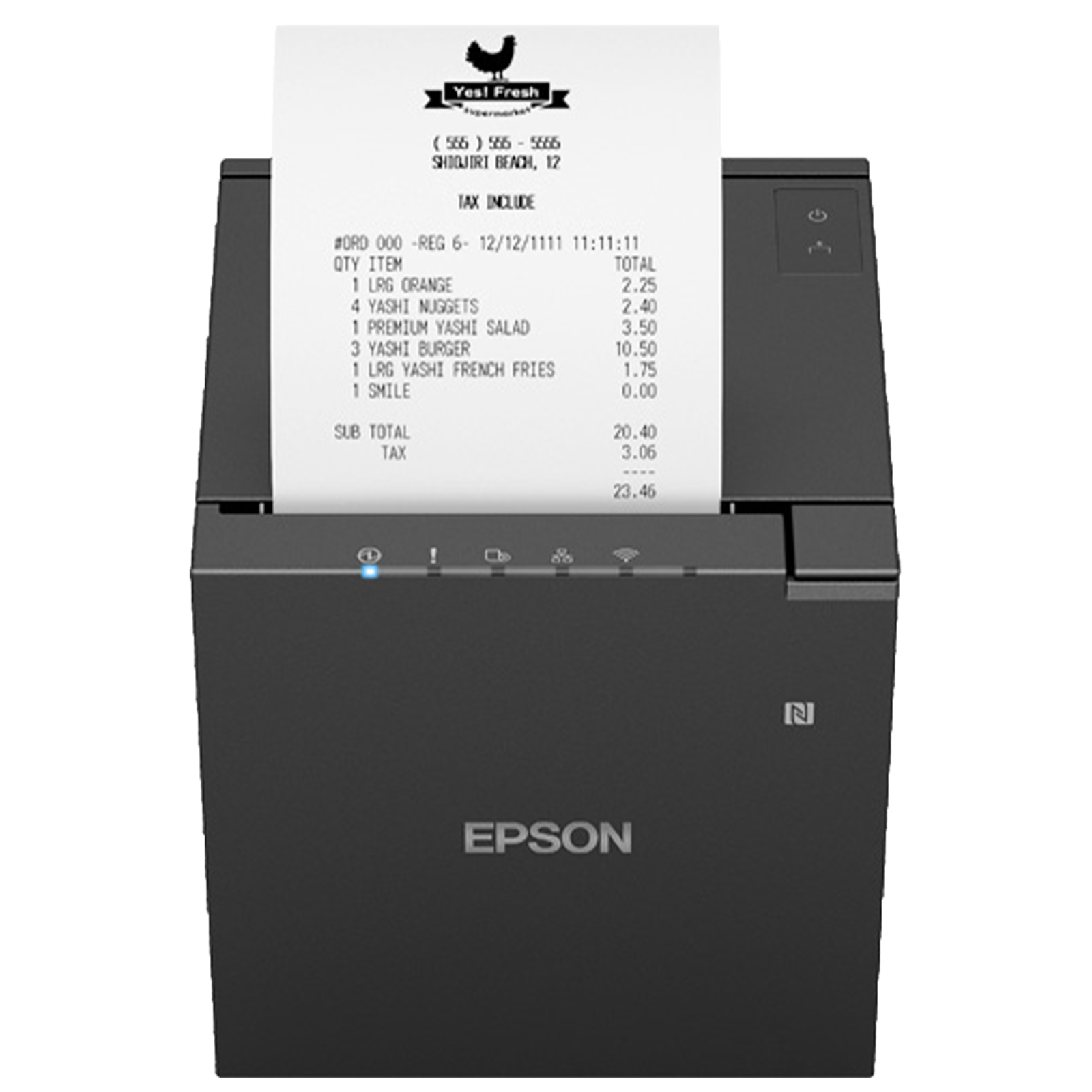 Epson TM-m30III, 8 dots/mm (203 dpi), cutter, USB, USB-C, Ethernet, black