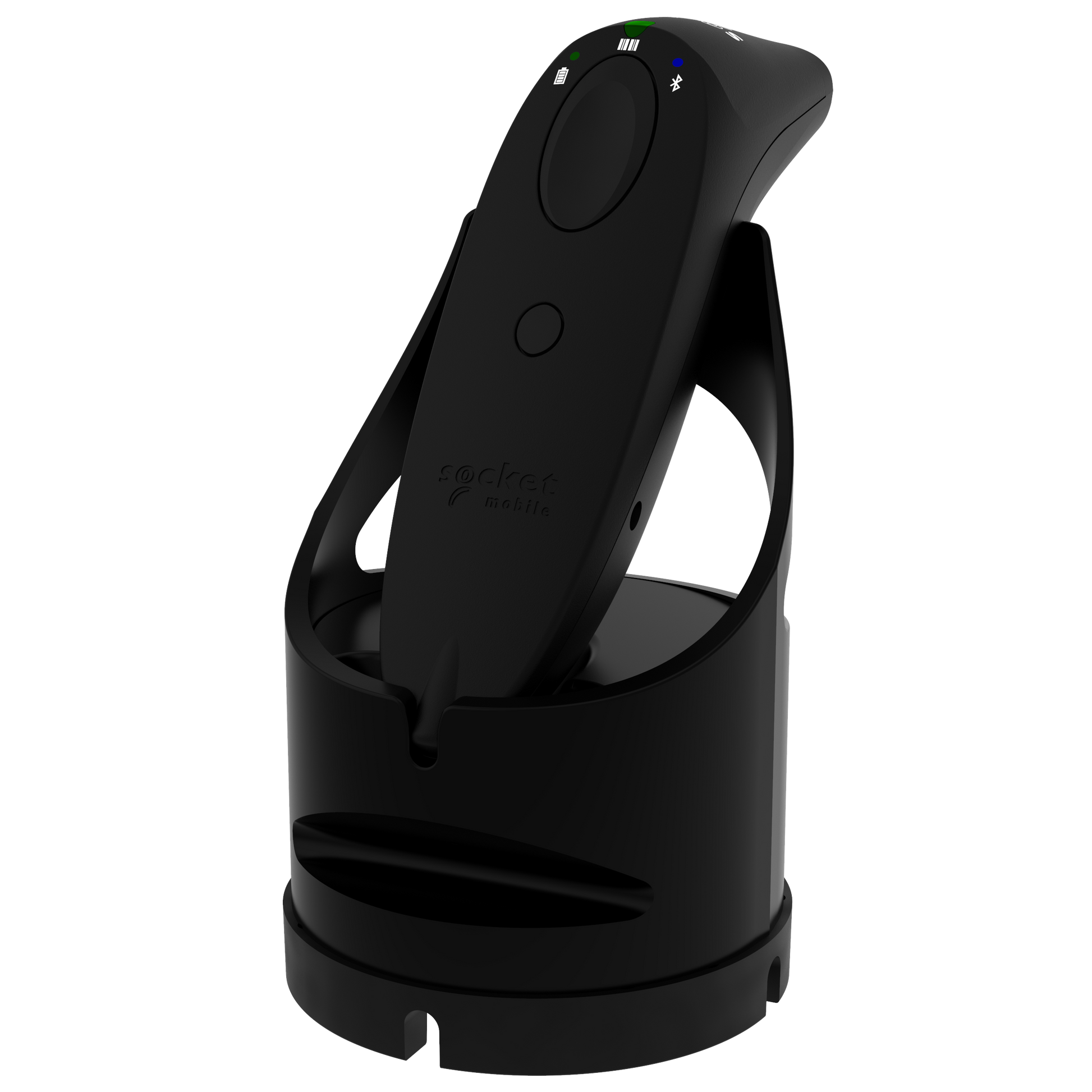 SocketScan S720 Linear Barcode & QR Code Reader, Black & Black Dock